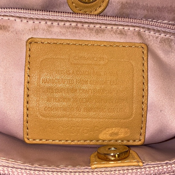 Vintage Coach Satchel Shoulder Bag Soft Leather, Genuine Medium Camel Tan EUC - Picture 2 of 13